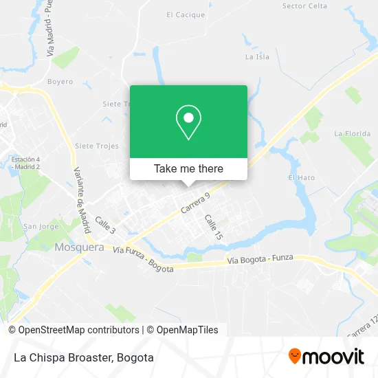 La Chispa Broaster map