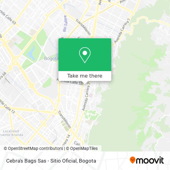 Cebra's Bags Sas - Sitio Oficial map