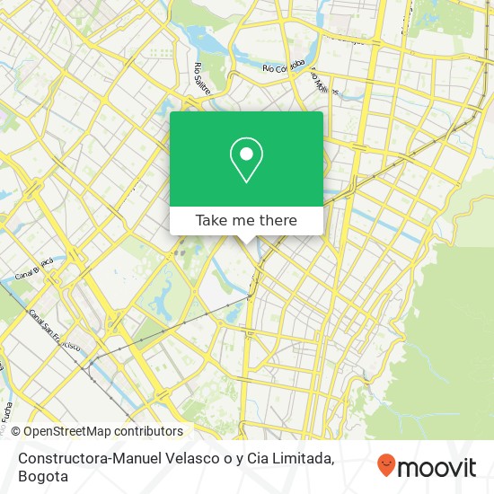 Mapa de Constructora-Manuel Velasco o y Cia Limitada