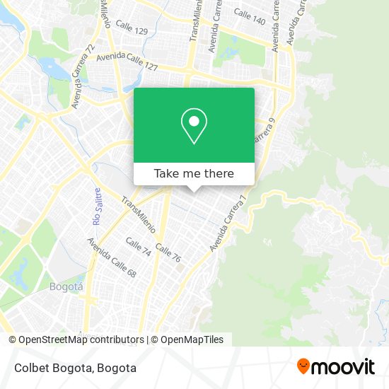 Mapa de Colbet Bogota