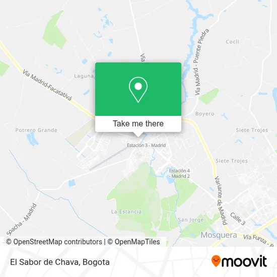 El Sabor de Chava map