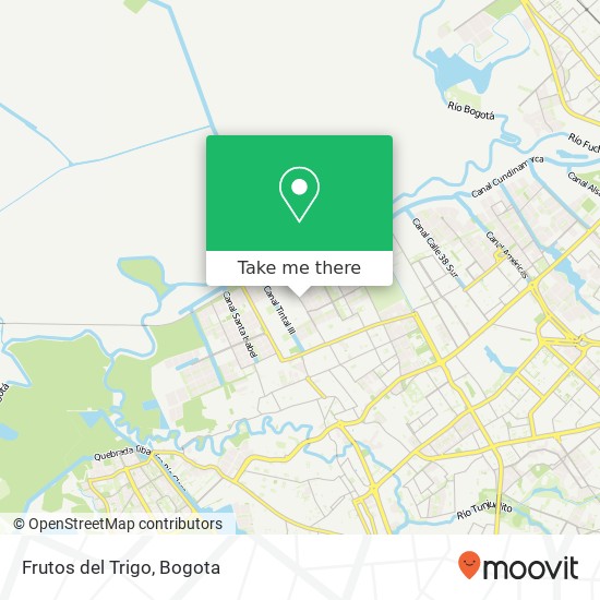 Frutos del Trigo map