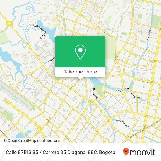 Mapa de Calle 87BIS 85 / Carrera 85 Diagonal 88C