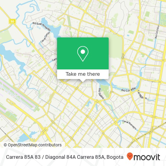 Mapa de Carrera 85A 83 / Diagonal 84A Carrera 85A