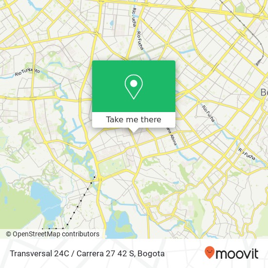 Transversal 24C / Carrera 27 42 S map