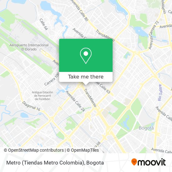 Mapa de Metro (Tiendas Metro Colombia)