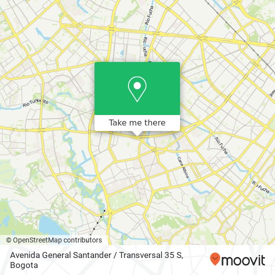 Avenida General Santander / Transversal 35 S map
