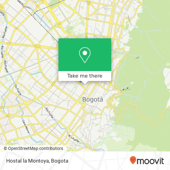 Hostal la Montoya map