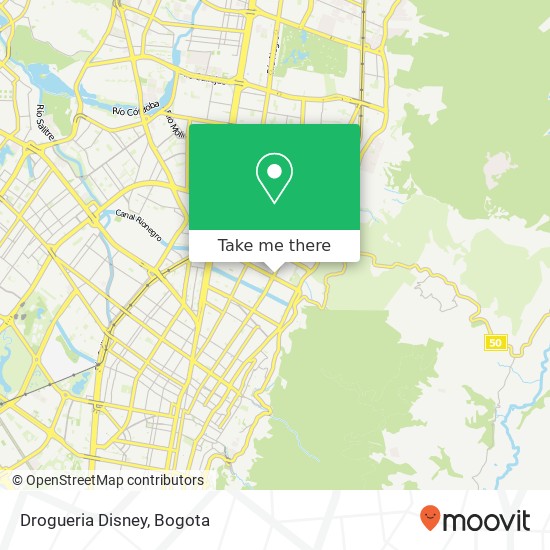 Drogueria Disney map