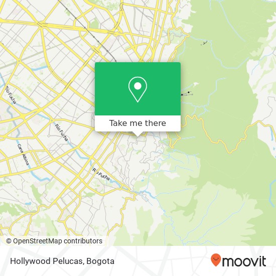Hollywood Pelucas map