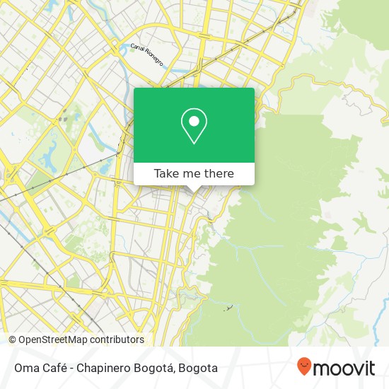 Oma Café - Chapinero Bogotá map