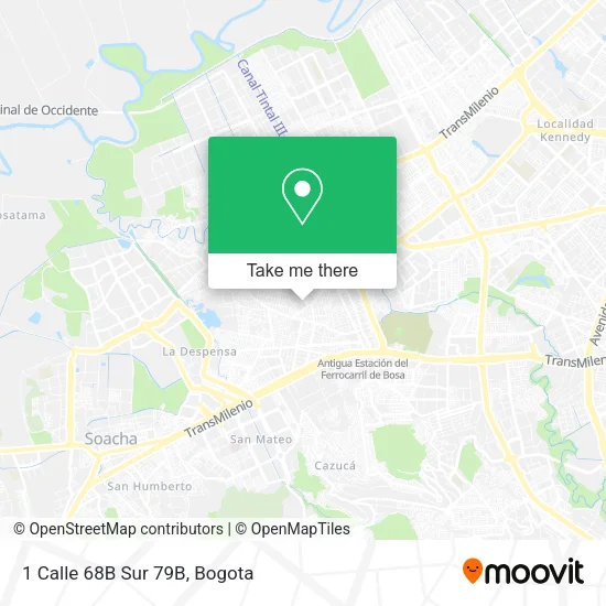 1 Calle 68B Sur 79B map