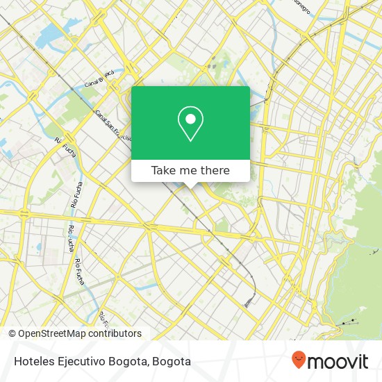 Hoteles Ejecutivo Bogota map