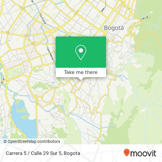 Mapa de Carrera 5 / Calle 29 Sur 5