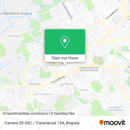 Carrera 20 45C / Transversal 13A map