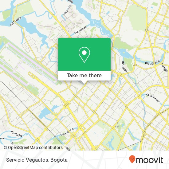 Servicio Vegautos map