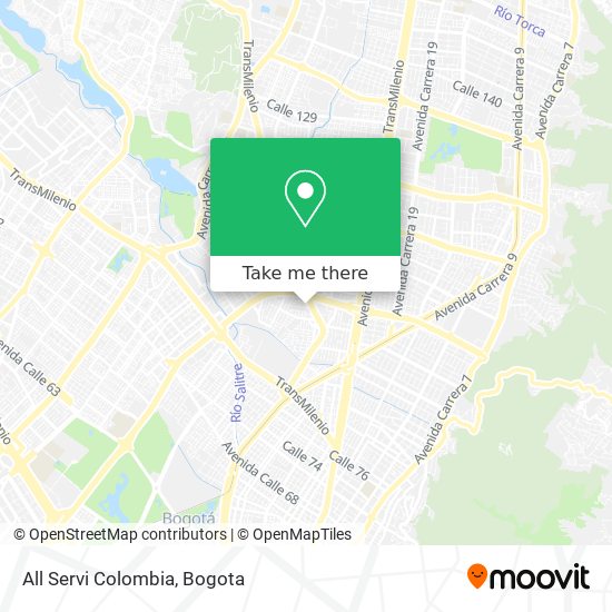 All Servi Colombia map