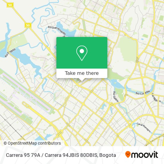 Mapa de Carrera 95 79A / Carrera 94JBIS 80DBIS