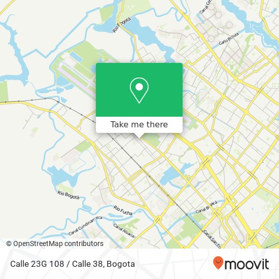 Mapa de Calle 23G 108 / Calle 38