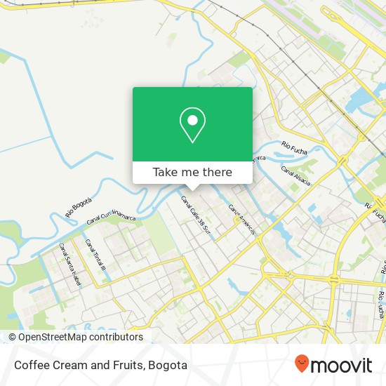 Coffee Cream and Fruits map