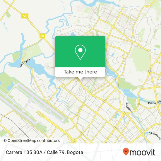 Mapa de Carrera 105 80A / Calle 79