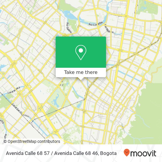 Mapa de Avenida Calle 68 57 / Avenida Calle 68 46