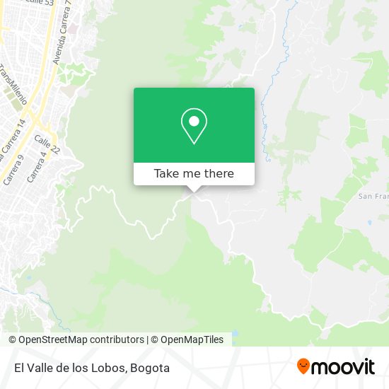 El Valle de los Lobos map