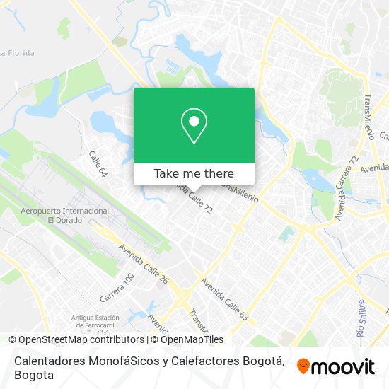 Calentadores MonofáSicos y Calefactores Bogotá map