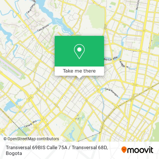 Transversal 69BIS Calle 75A / Transversal 68D map