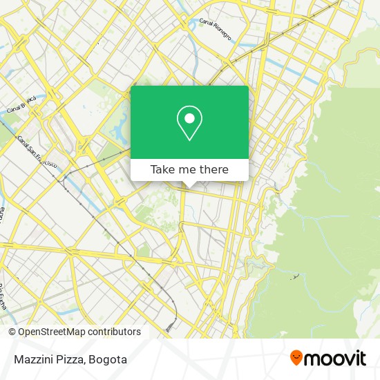 Mazzini Pizza map