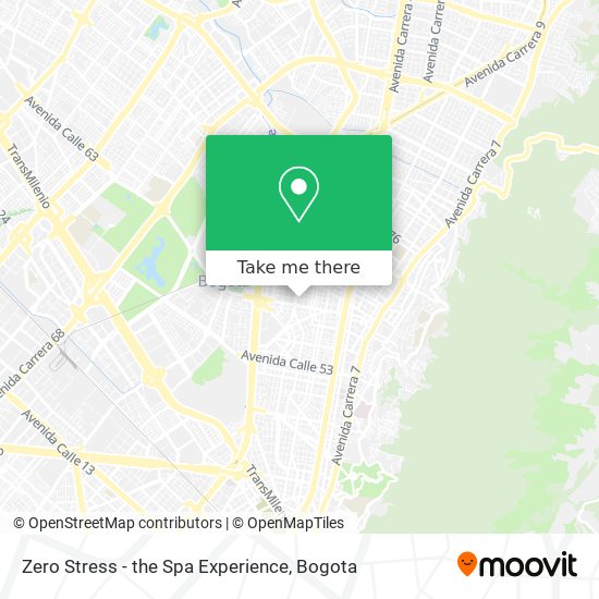 Zero Stress - the Spa Experience map