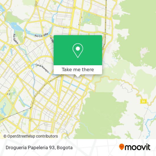 Drogueria Papeleria 93 map