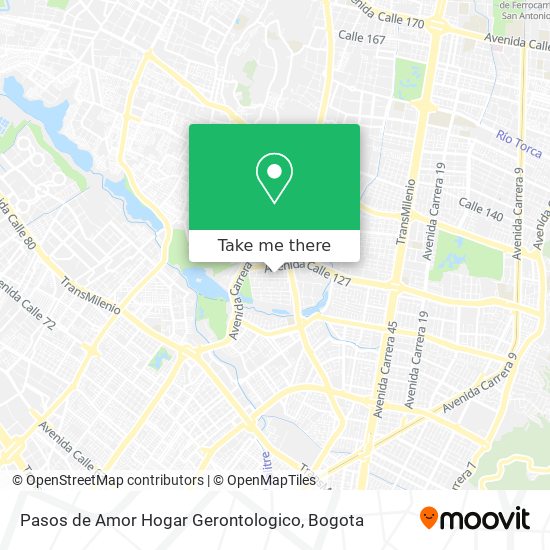 Mapa de Pasos de Amor Hogar Gerontologico