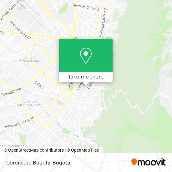 Coroncoro Bogota map