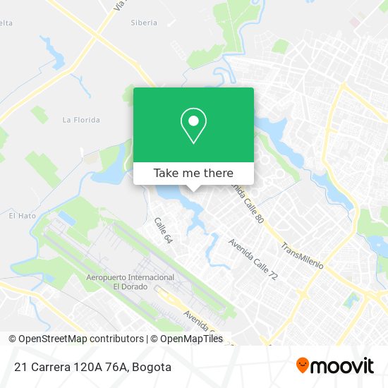 Mapa de 21 Carrera 120A 76A