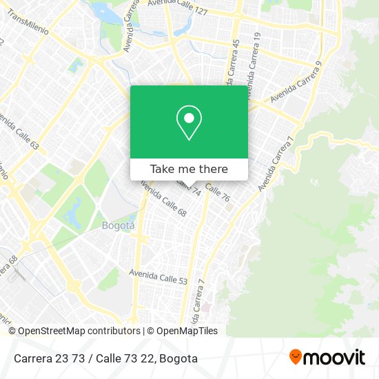 Carrera 23 73 / Calle 73 22 map