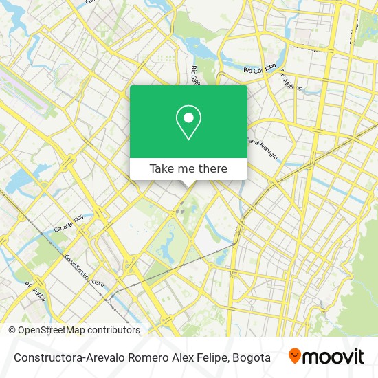 Mapa de Constructora-Arevalo Romero Alex Felipe