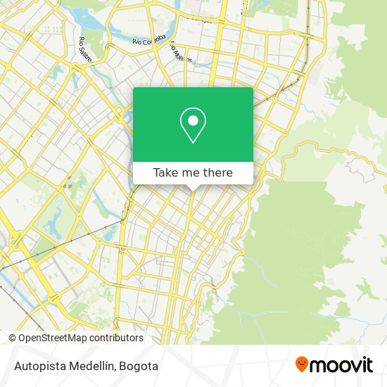 Autopista Medellín map