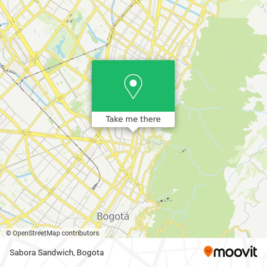 Sabora Sandwich map