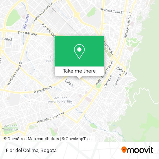 Flor del Colima map