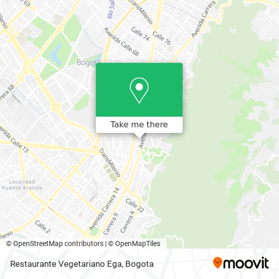 Restaurante Vegetariano Ega map