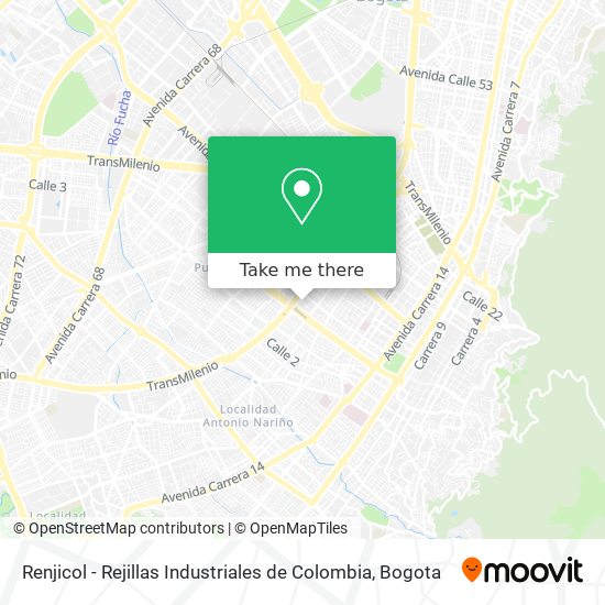 Renjicol - Rejillas Industriales de Colombia map