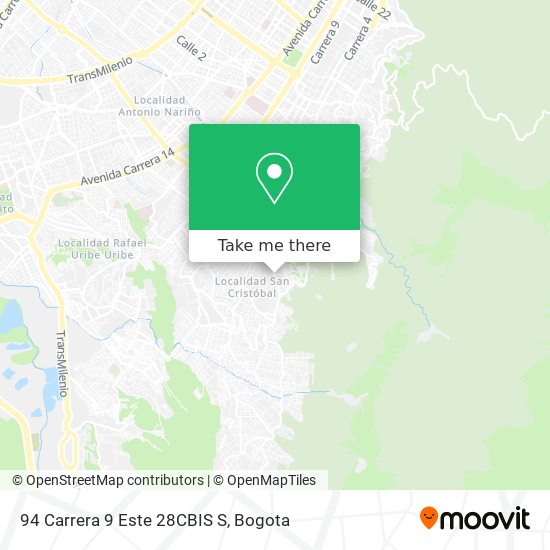 94 Carrera 9 Este 28CBIS S map