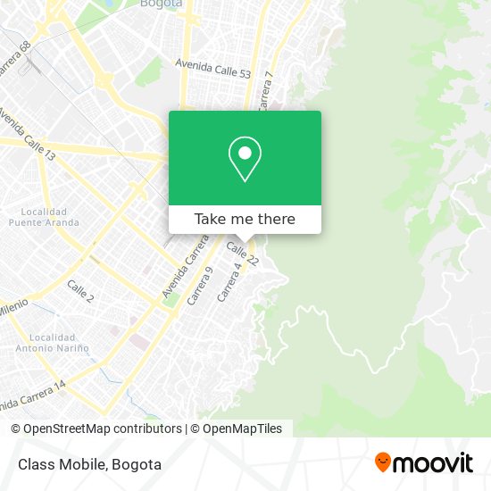 Mapa de Class Mobile