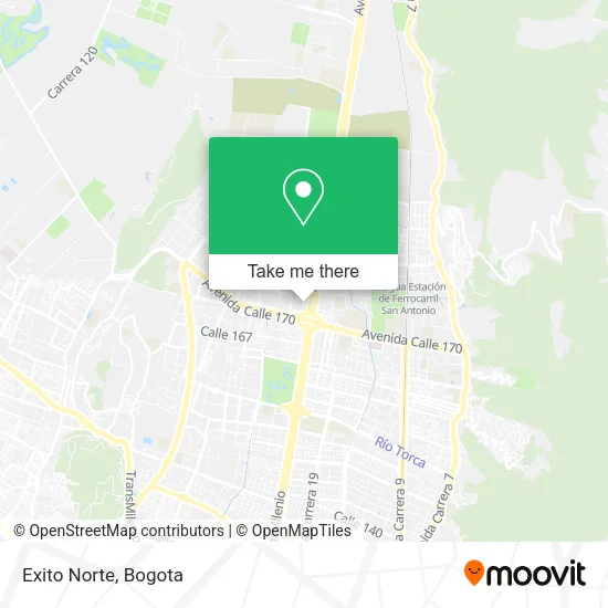 Exito Norte map