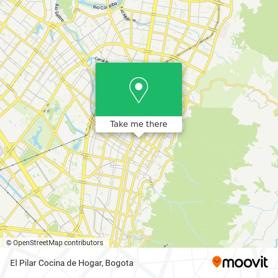 El Pilar Cocina de Hogar map