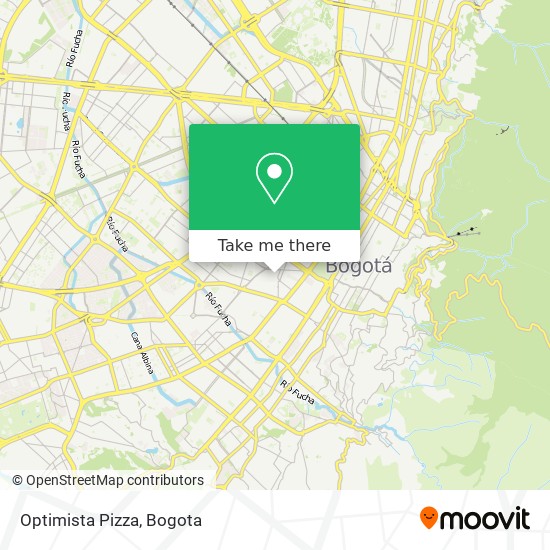 Mapa de Optimista Pizza