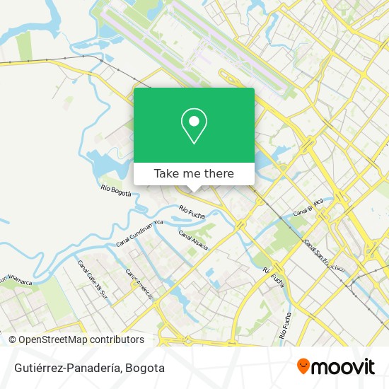 Gutiérrez-Panadería map