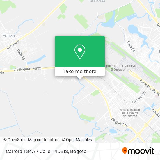 Carrera 134A / Calle 14DBIS map