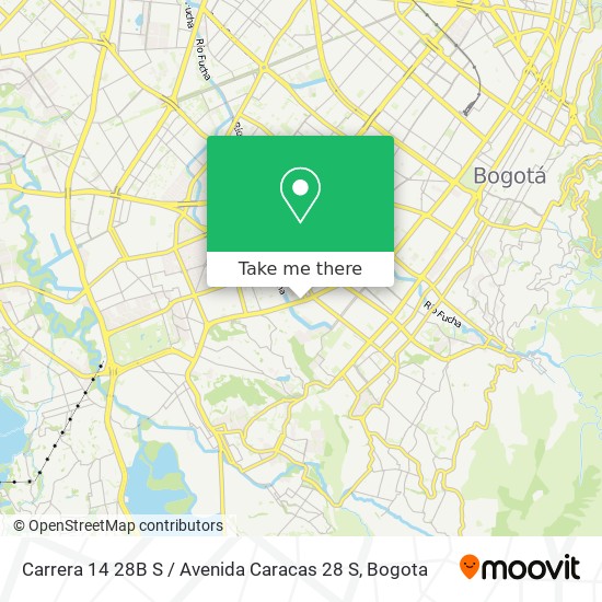 Carrera 14 28B S / Avenida Caracas 28 S map